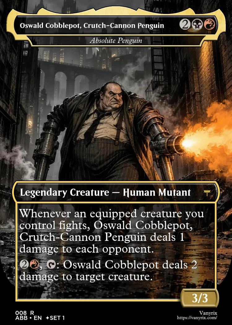 Oswald Cobblepot, Crutch-Cannon Penguin