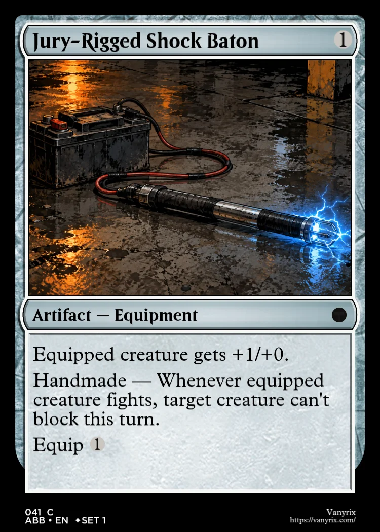 Jury-Rigged Shock Baton