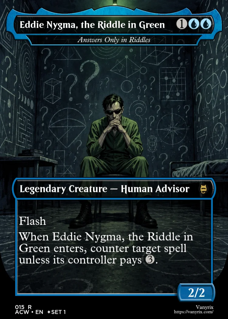 Eddie Nygma, the Riddle in Green