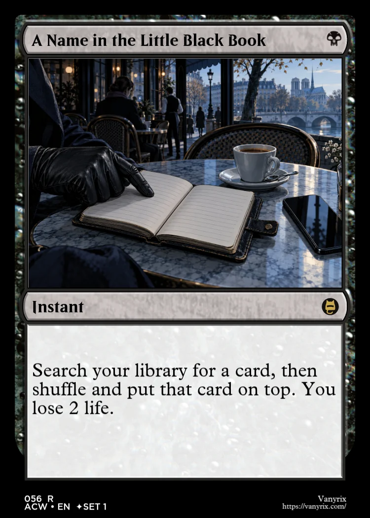 A Name in the Little Black Book