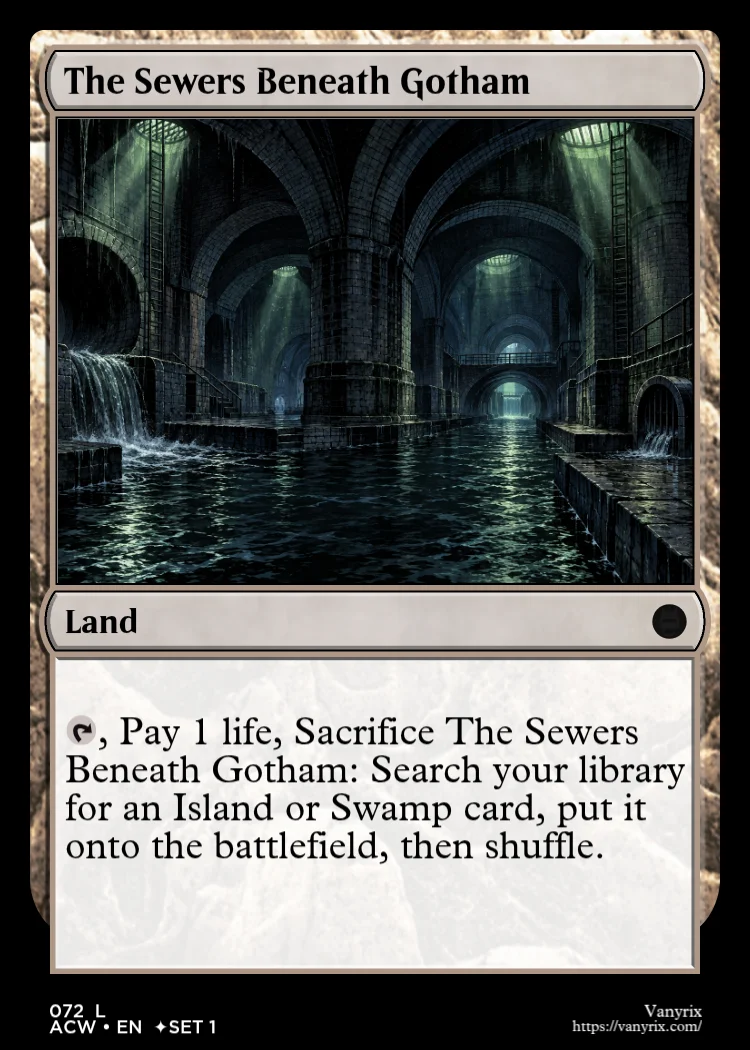The Sewers Beneath Gotham