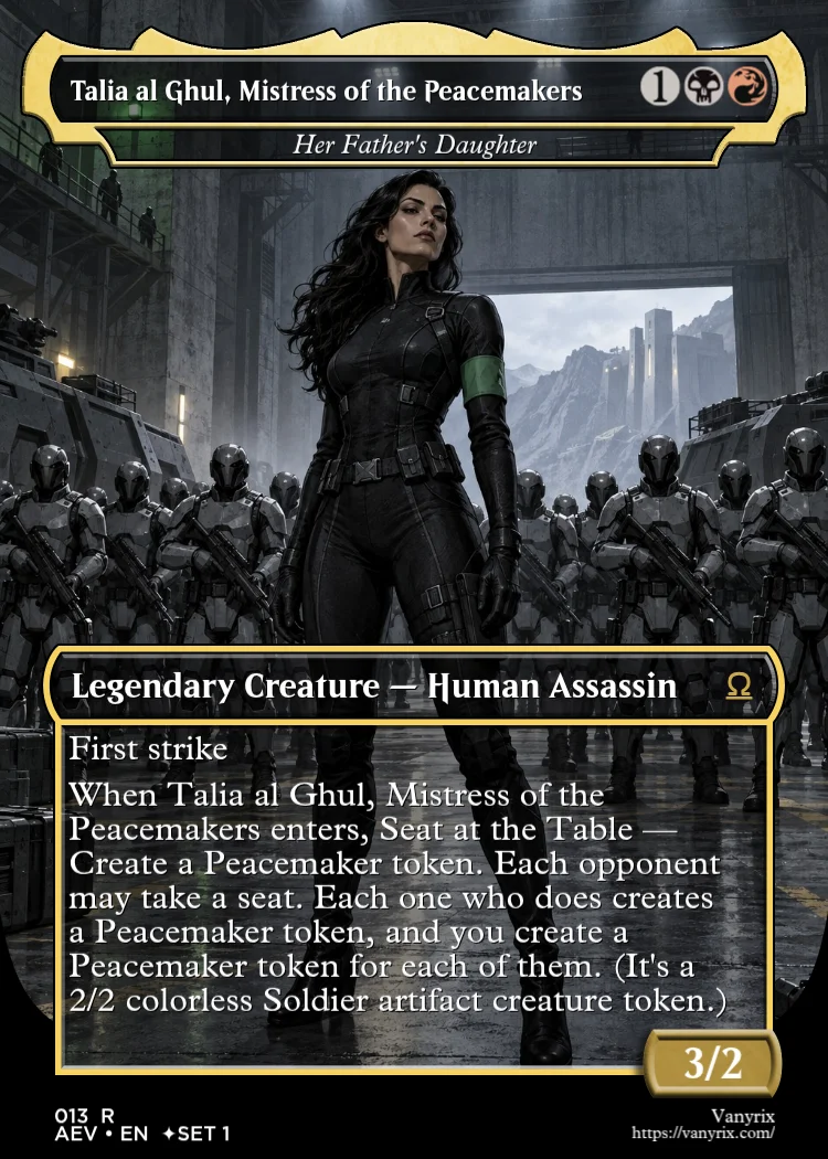 Talia al Ghul, Mistress of the Peacemakers