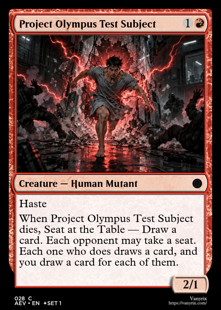 Project Olympus Test Subject