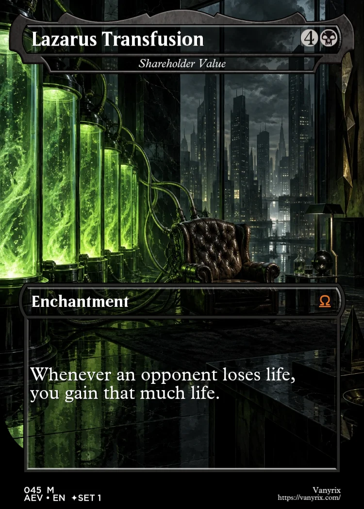 Lazarus Transfusion
