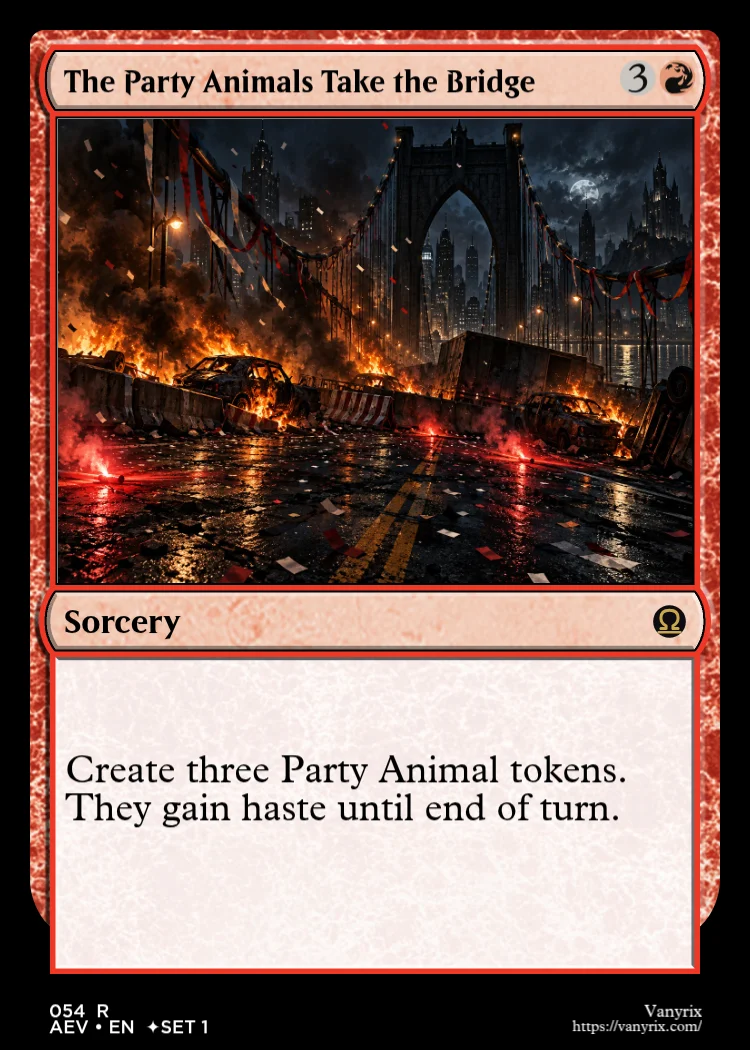 The Party Animals Take the Bridge