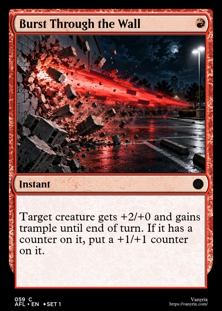 Burst Through the Wall