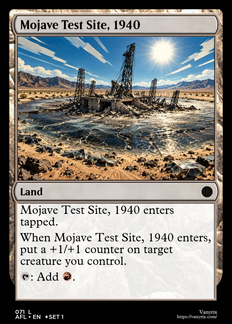 Mojave Test Site, 1940