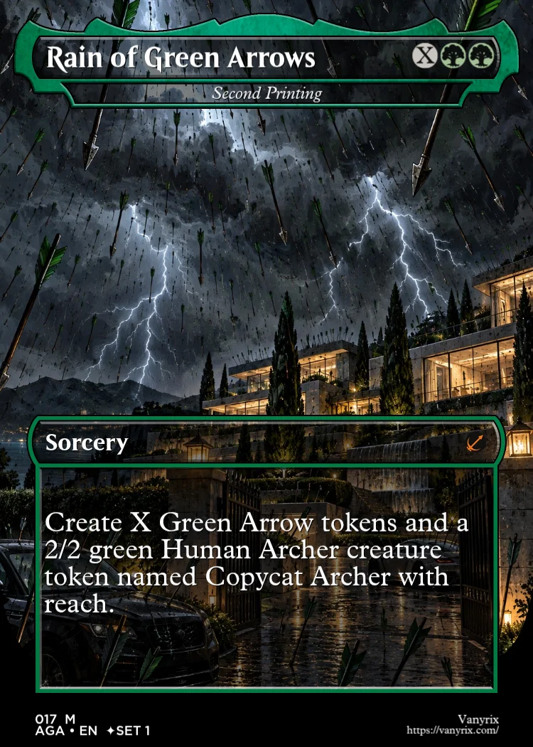 Rain of Green Arrows
