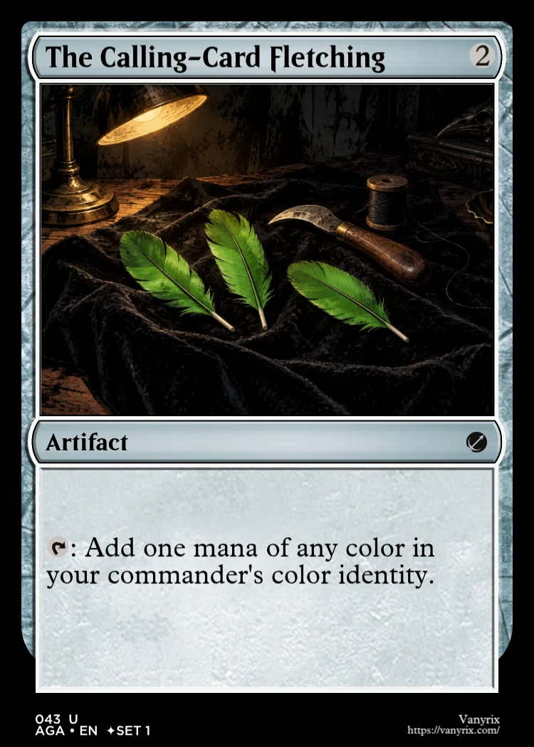 The Calling-Card Fletching