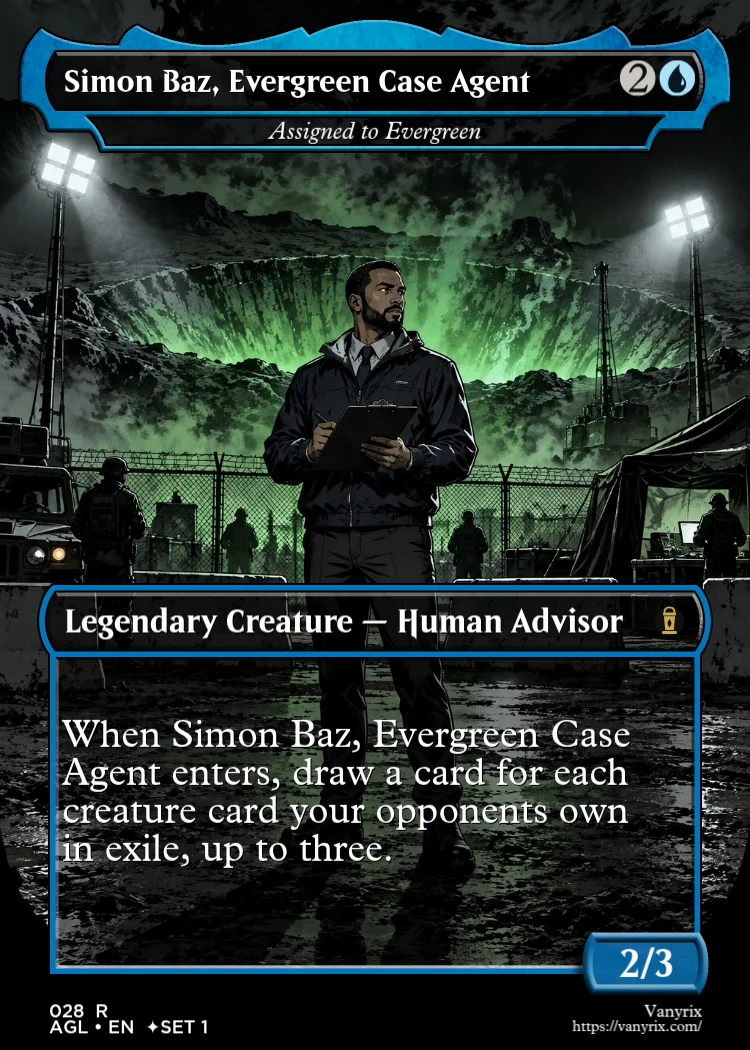 Simon Baz, Evergreen Case Agent