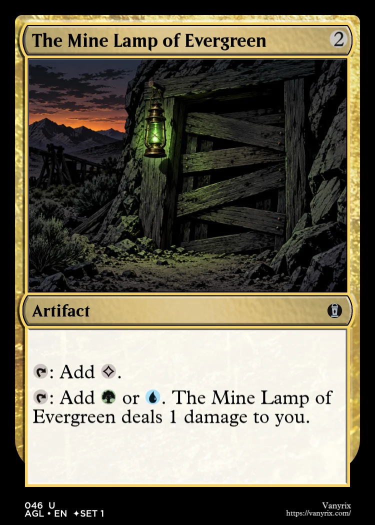 The Mine Lamp of Evergreen