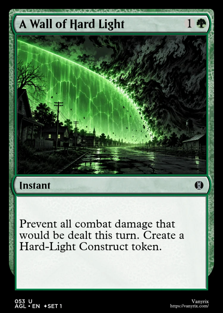 A Wall of Hard Light