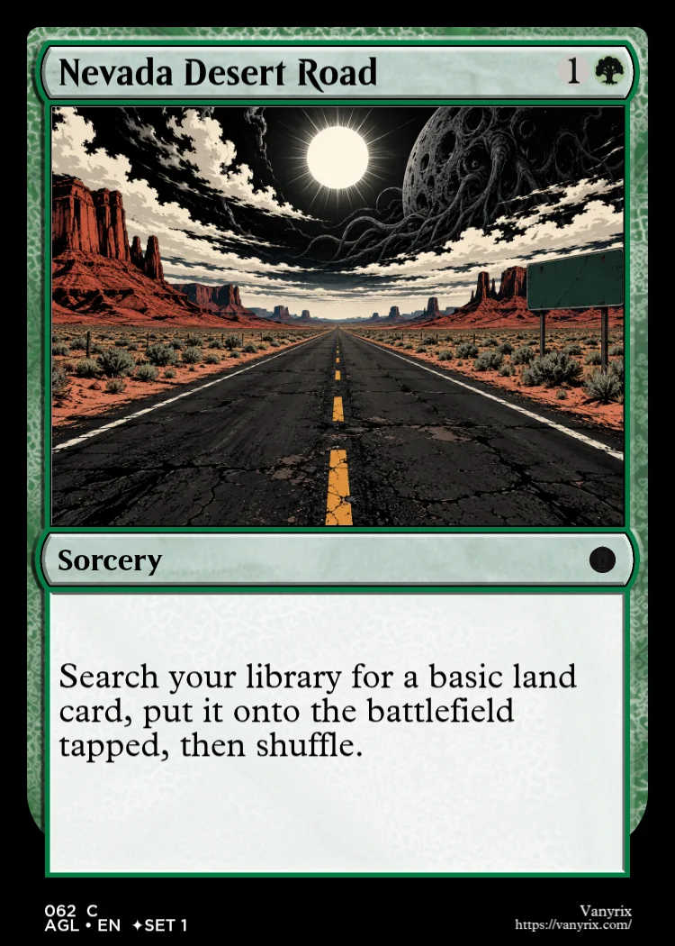 Nevada Desert Road