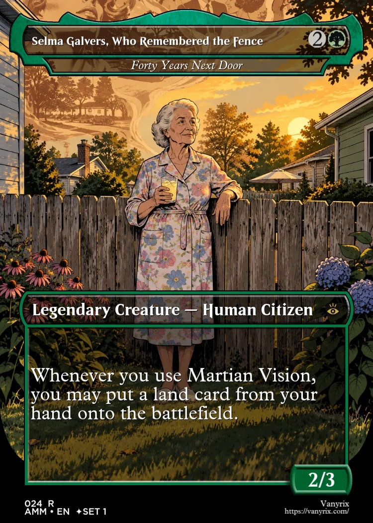 Selma Galvers, Who Remembered the Fence