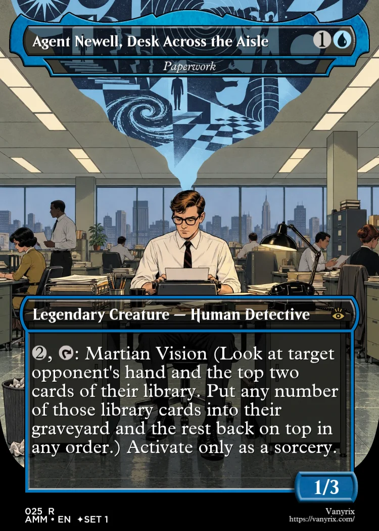 Agent Newell, Desk Across the Aisle