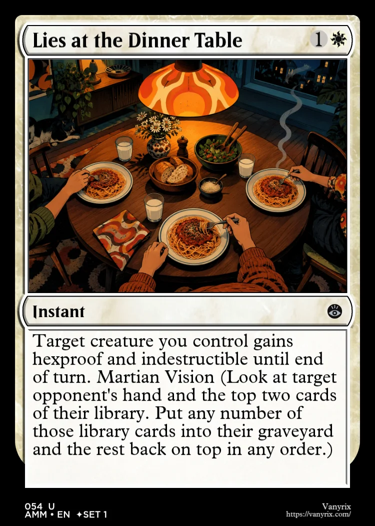 Lies at the Dinner Table