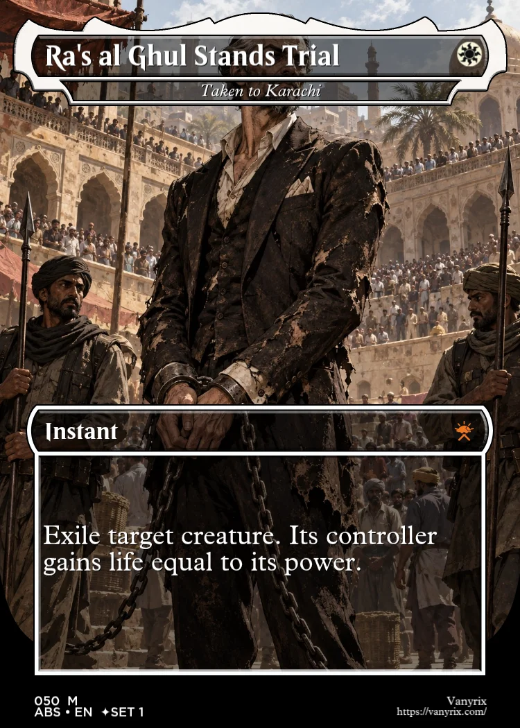 Ra's al Ghul Stands Trial