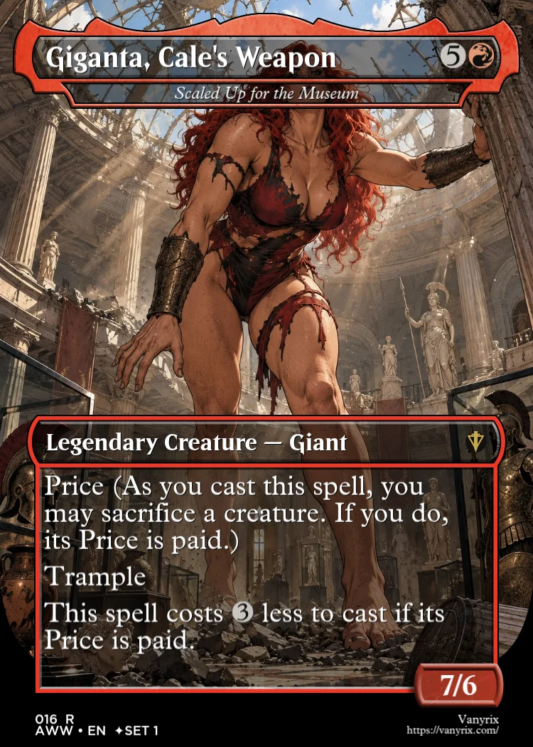 Giganta, Cale's Weapon