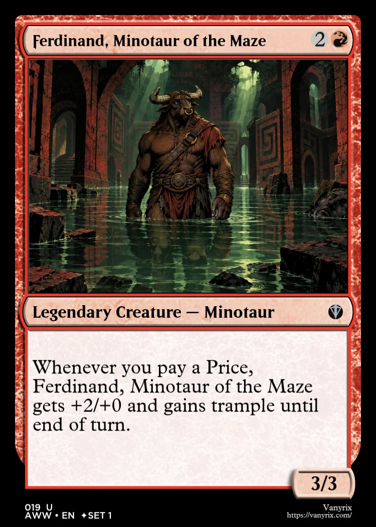 Ferdinand, Minotaur of the Maze
