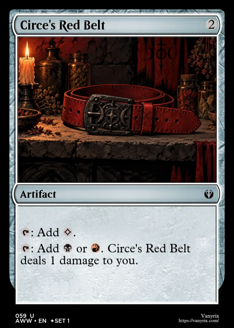 Circe's Red Belt