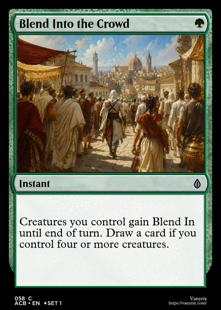 Blend Into the Crowd