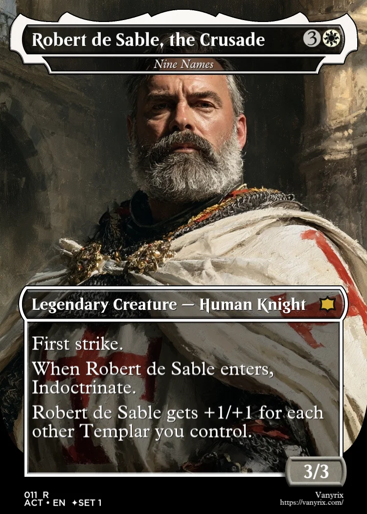 Robert de Sable, the Crusade