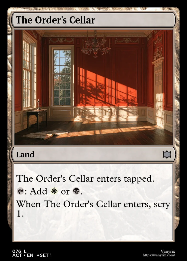 The Order's Cellar
