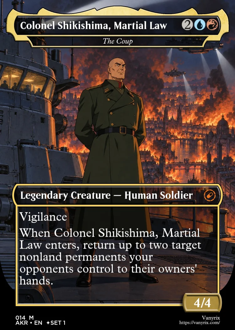 Colonel Shikishima, Martial Law