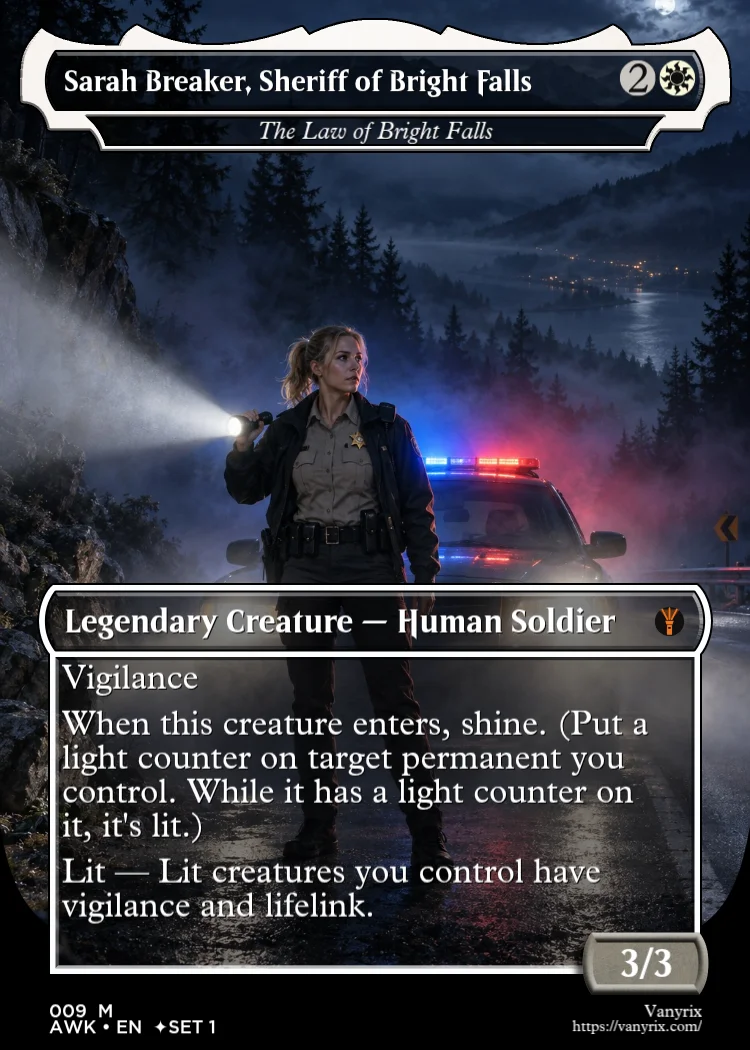 Sarah Breaker, Sheriff of Bright Falls