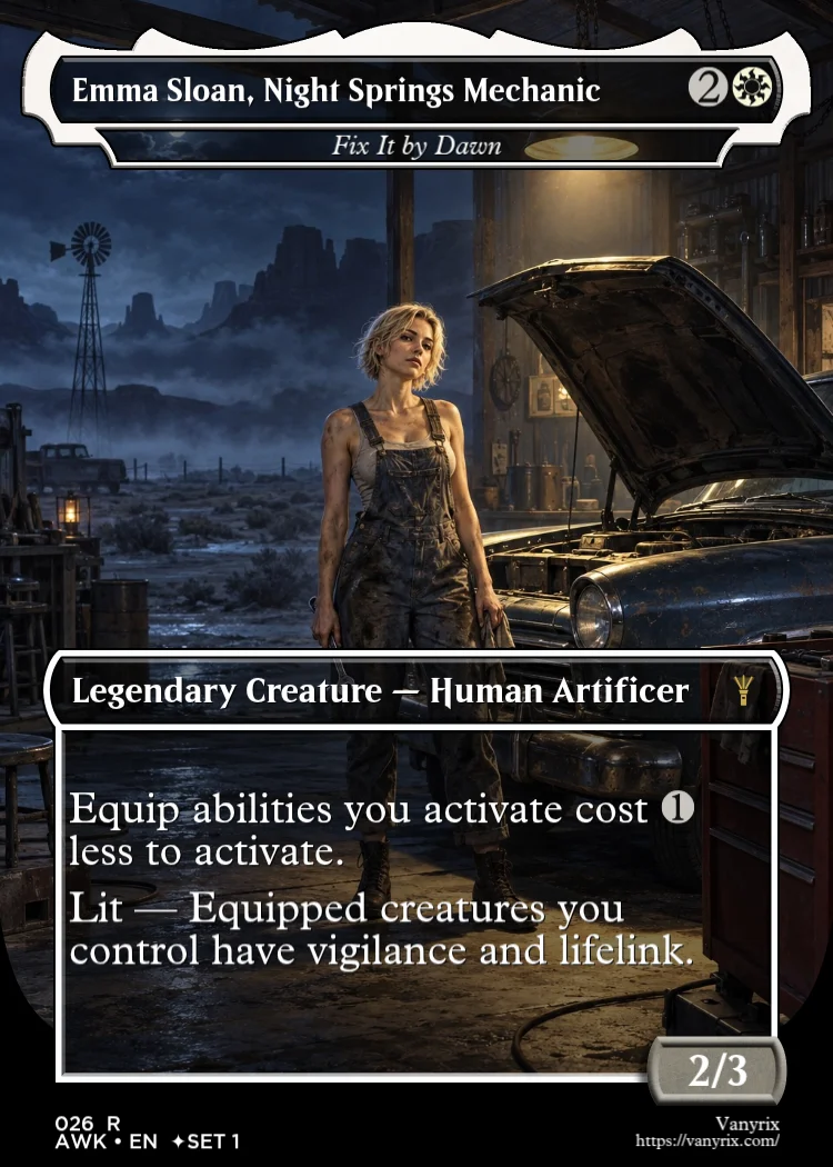 Emma Sloan, Night Springs Mechanic