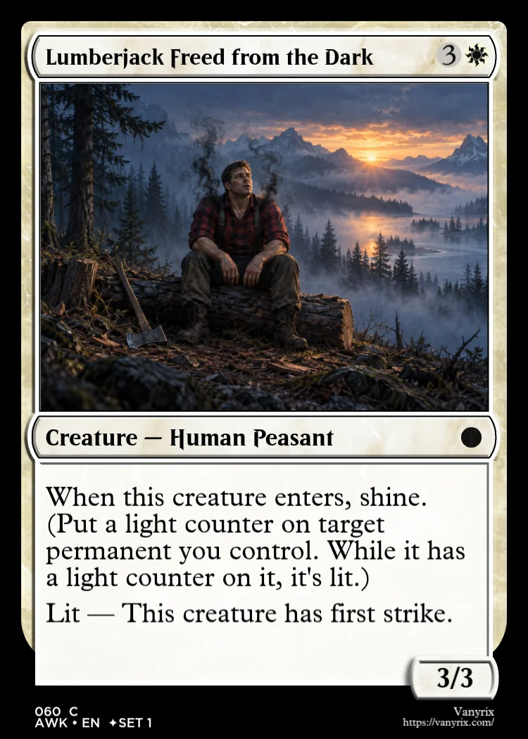 Lumberjack Freed from the Dark