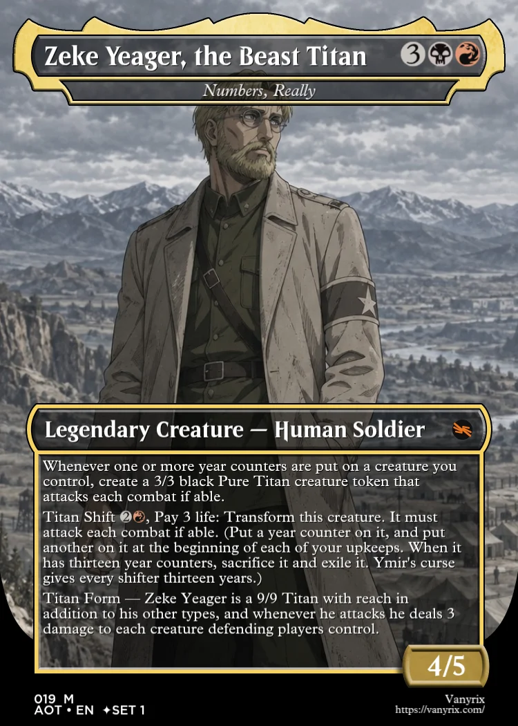 Zeke Yeager, the Beast Titan