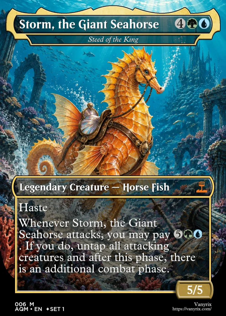 Storm, the Giant Seahorse