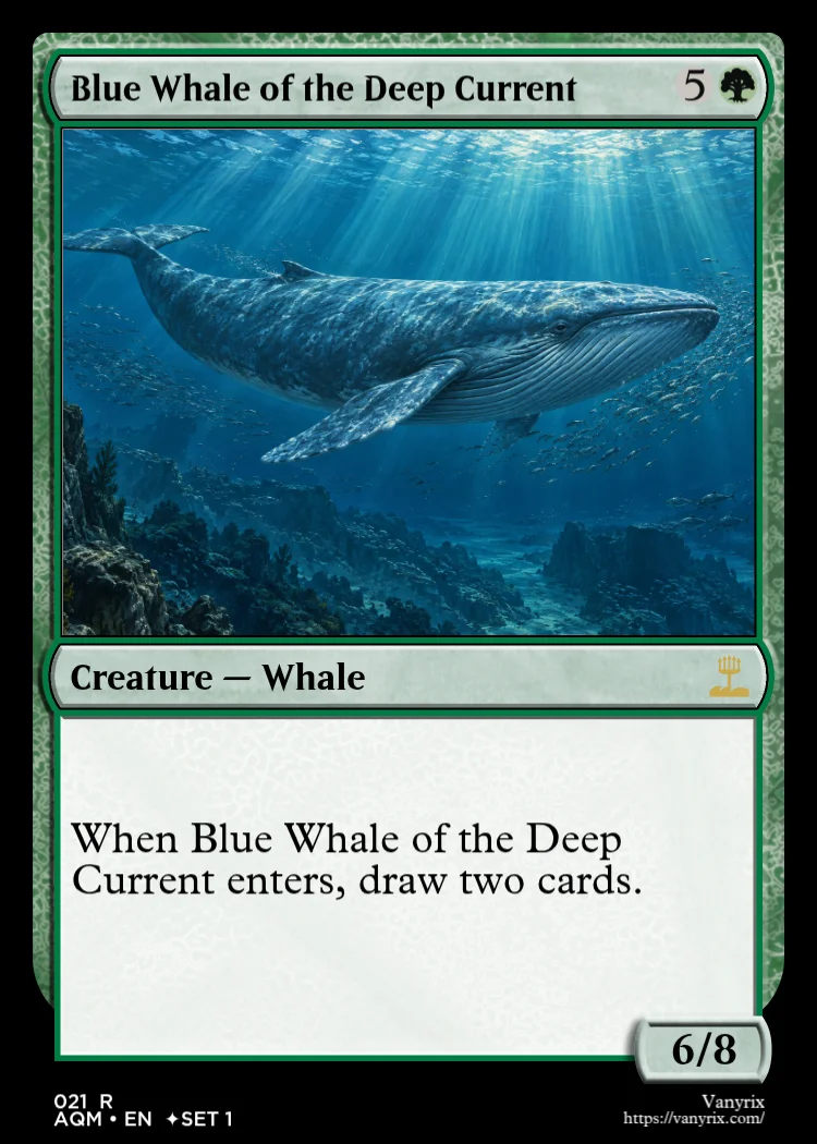 Blue Whale of the Deep Current