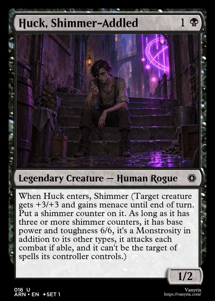 Huck, Shimmer-Addled