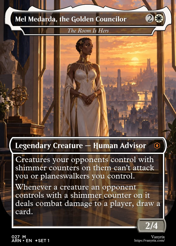 Mel Medarda, the Golden Councilor