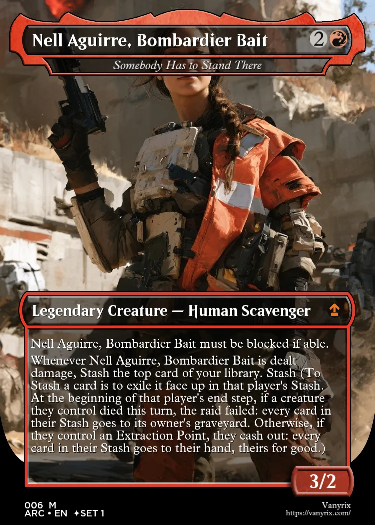 Nell Aguirre, Bombardier Bait
