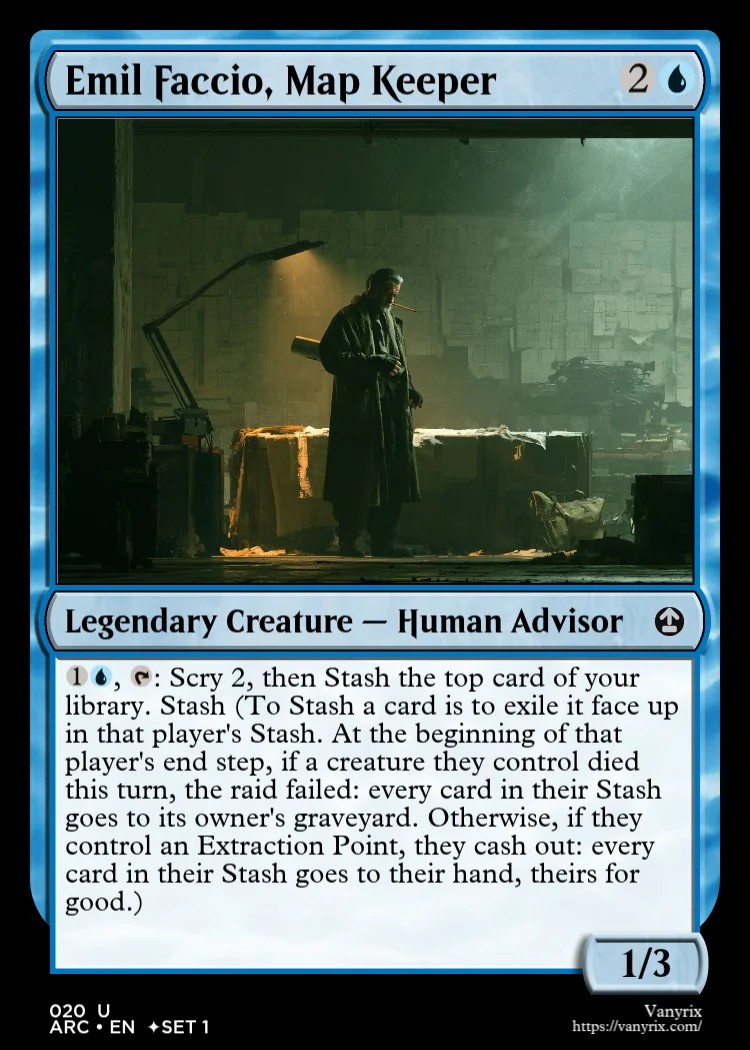 Emil Faccio, Map Keeper