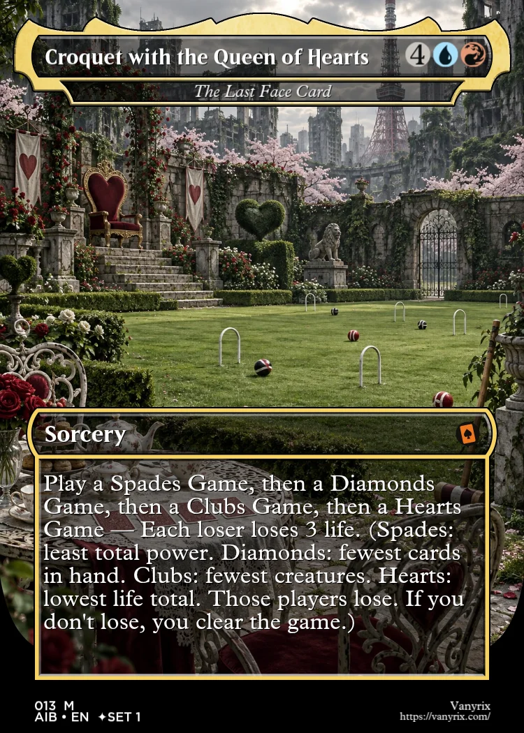 Croquet with the Queen of Hearts