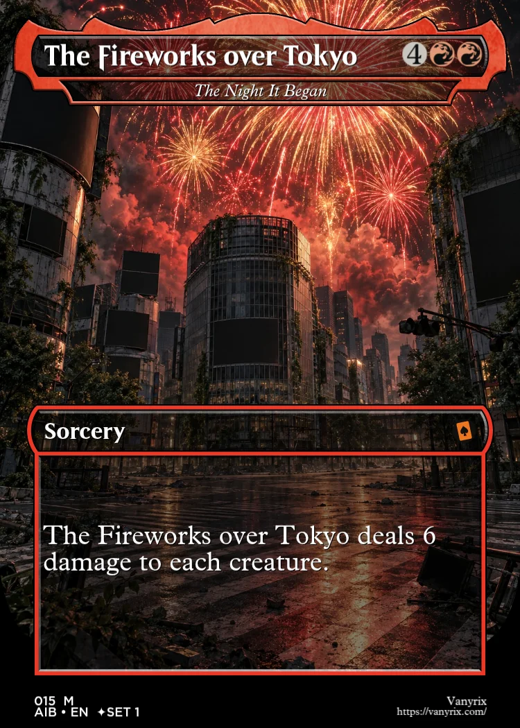 The Fireworks over Tokyo