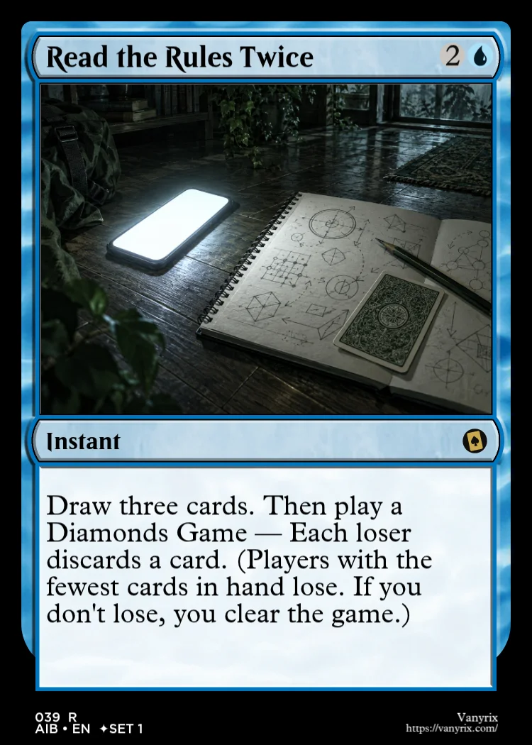Read the Rules Twice