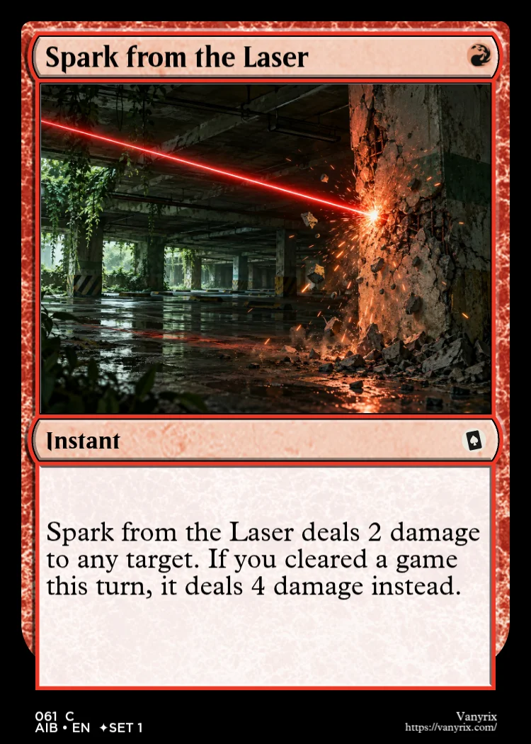 Spark from the Laser