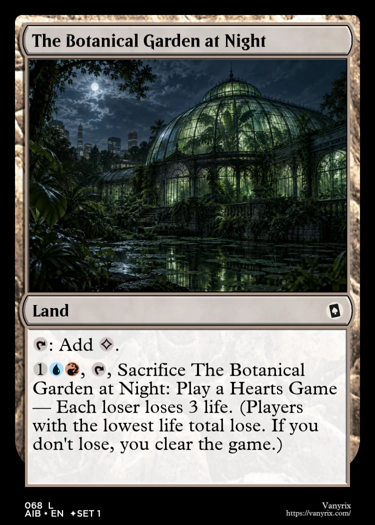 The Botanical Garden at Night