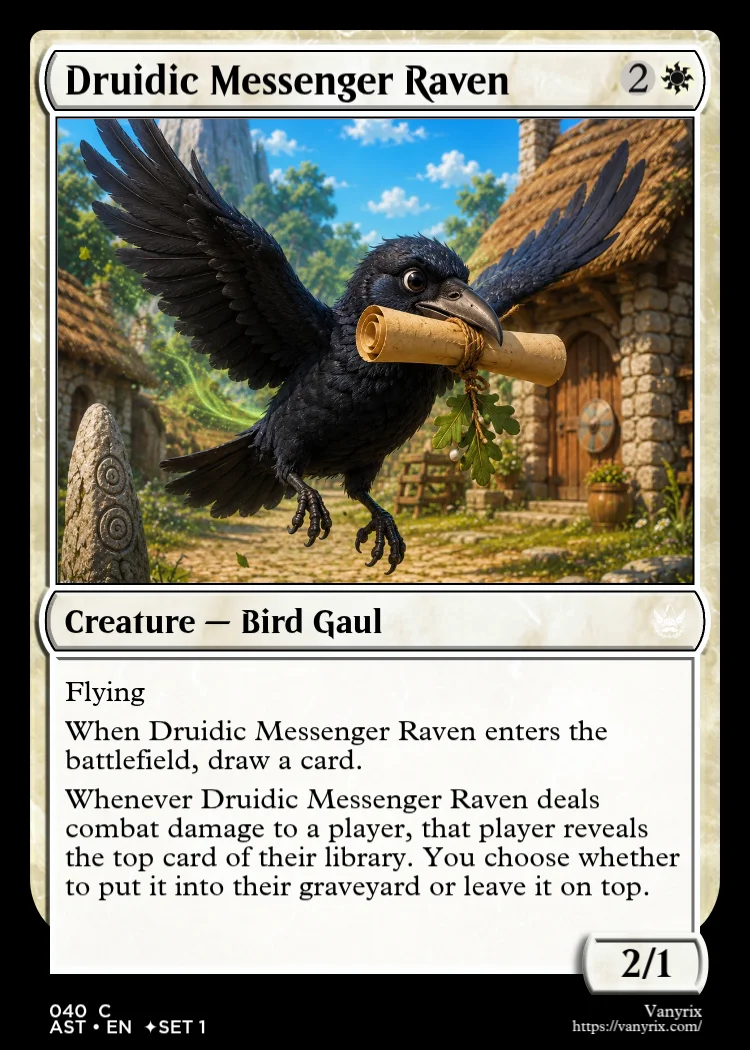 Druidic Messenger Raven