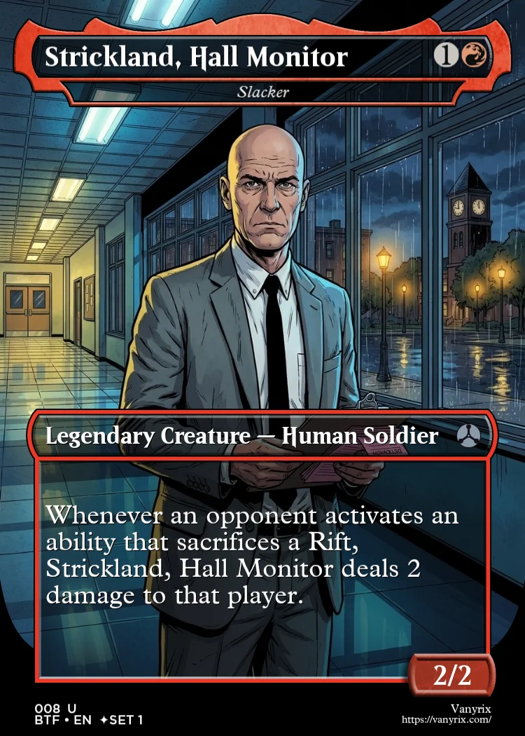 Strickland, Hall Monitor