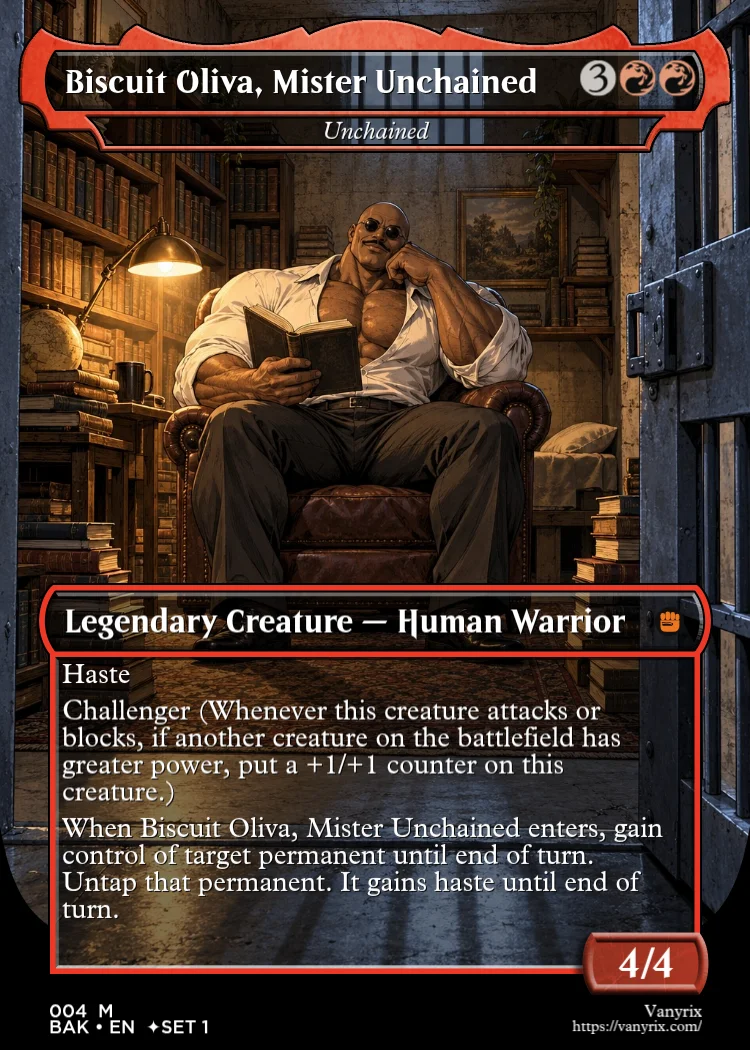 Biscuit Oliva, Mister Unchained