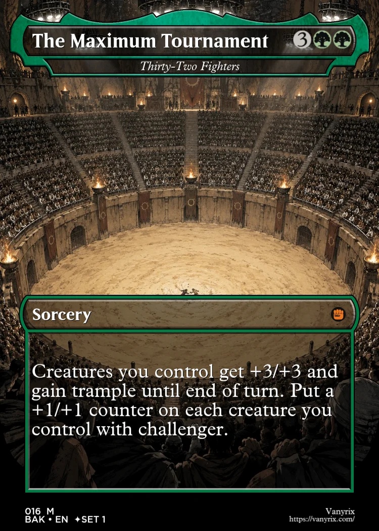 The Maximum Tournament