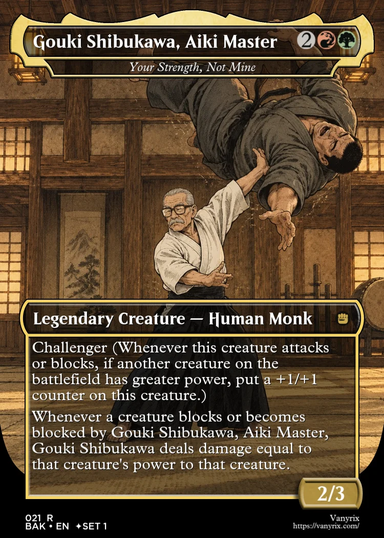 Gouki Shibukawa, Aiki Master