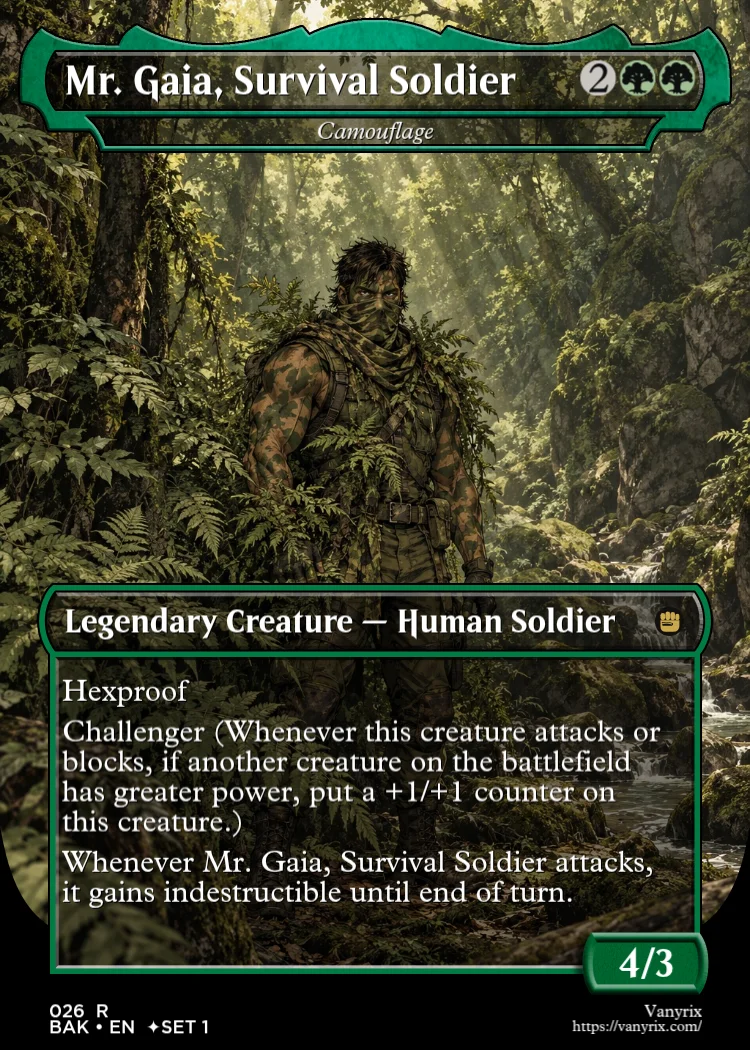 Mr. Gaia, Survival Soldier