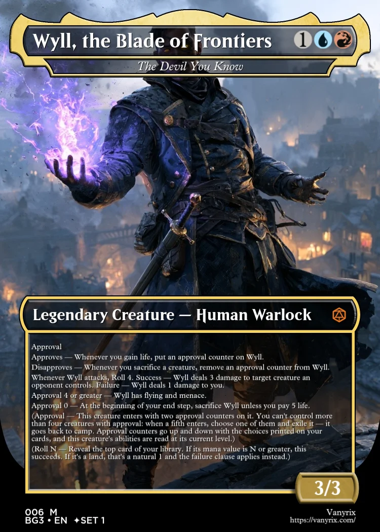 Wyll, the Blade of Frontiers